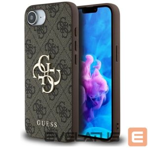 Kitos prekės Guess  Guess 4G Big Logo Case for iPhone 16e - Brown 