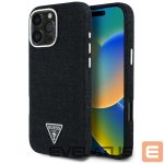 Kitos prekės Guess  Guess Denim Triangle Logo MagSafe case for iPhone 16 Pro - black 