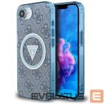 Kitos prekės Guess  Guess IML Metal Glitter 4G Circle Triangle MagSafe Case for iPhone 16e - Blue 