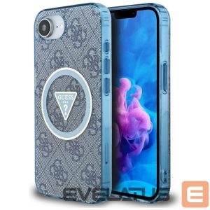 Kitos prekės Guess  Guess IML Metal Glitter 4G Circle Triangle MagSafe Case for iPhone 16e - Blue 