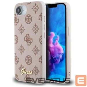 Kitos prekės Guess  Guess Peony Script Logo MagSafe iPhone 16e Case - Brown 