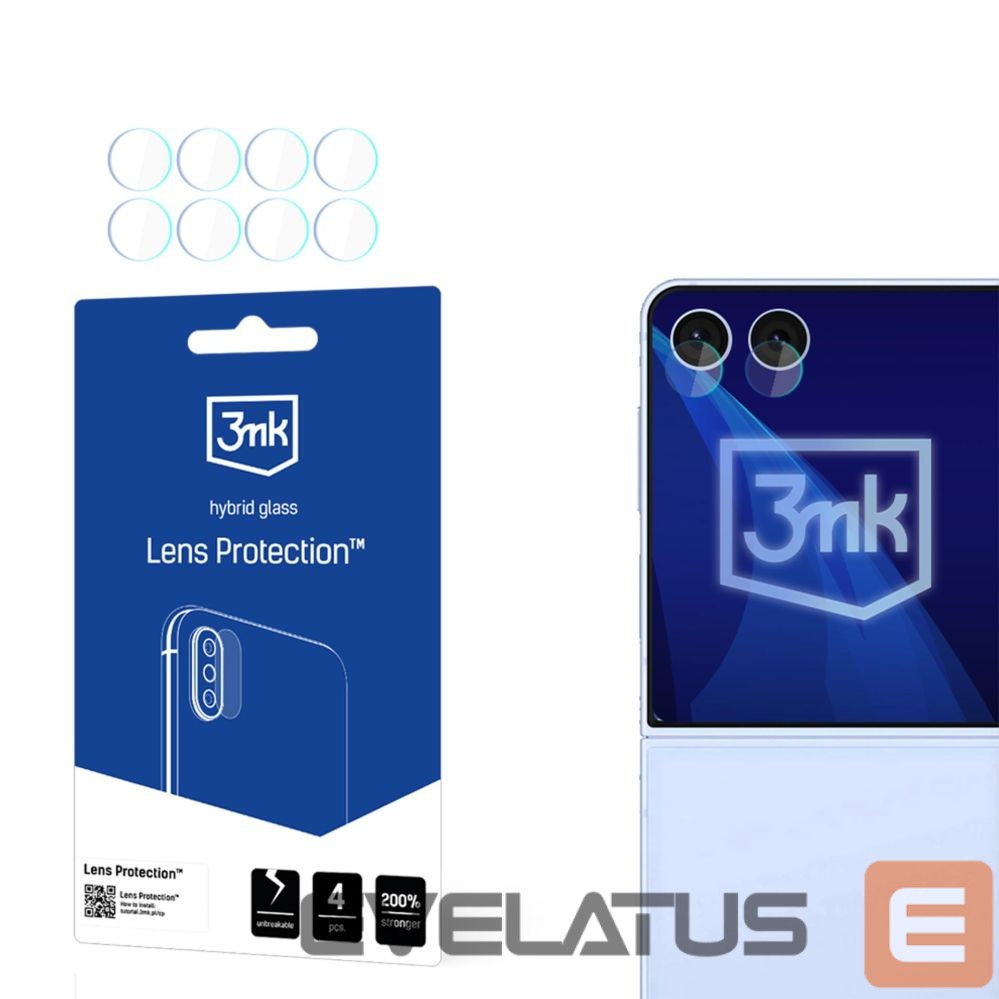 Kitos prekės 3MK 3mk Lens Protection Hybrid Glass for Camera Lens on Samsung Galaxy Z Flip 7