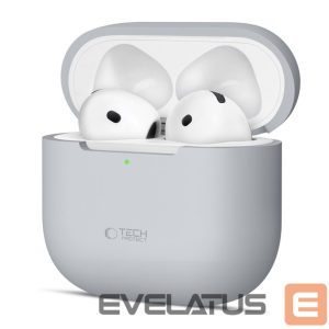 Kitos prekės Tech-Protect  Tech-Protect Silicone Case for Apple AirPods 4 - Gray 