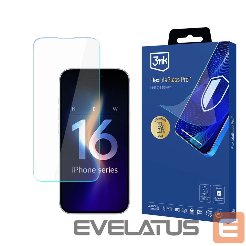 Kitos prekės 3MK Hybrid glass 3mk FlexibleGlass v2.0 for Apple iPhone 16 Pro Max