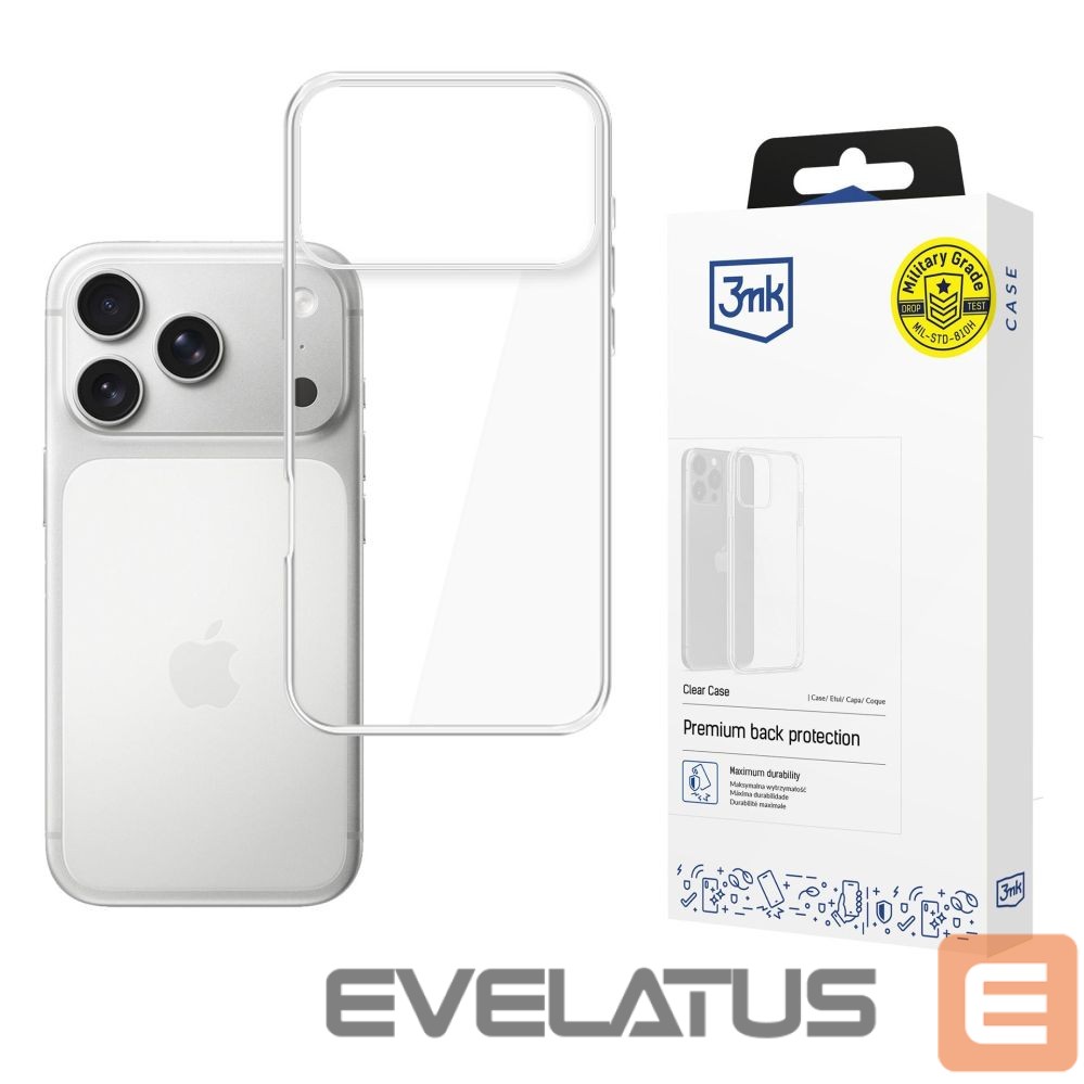 Kitos prekės 3MK 3mk Clear Case for Apple iPhone 17 Pro - transparent