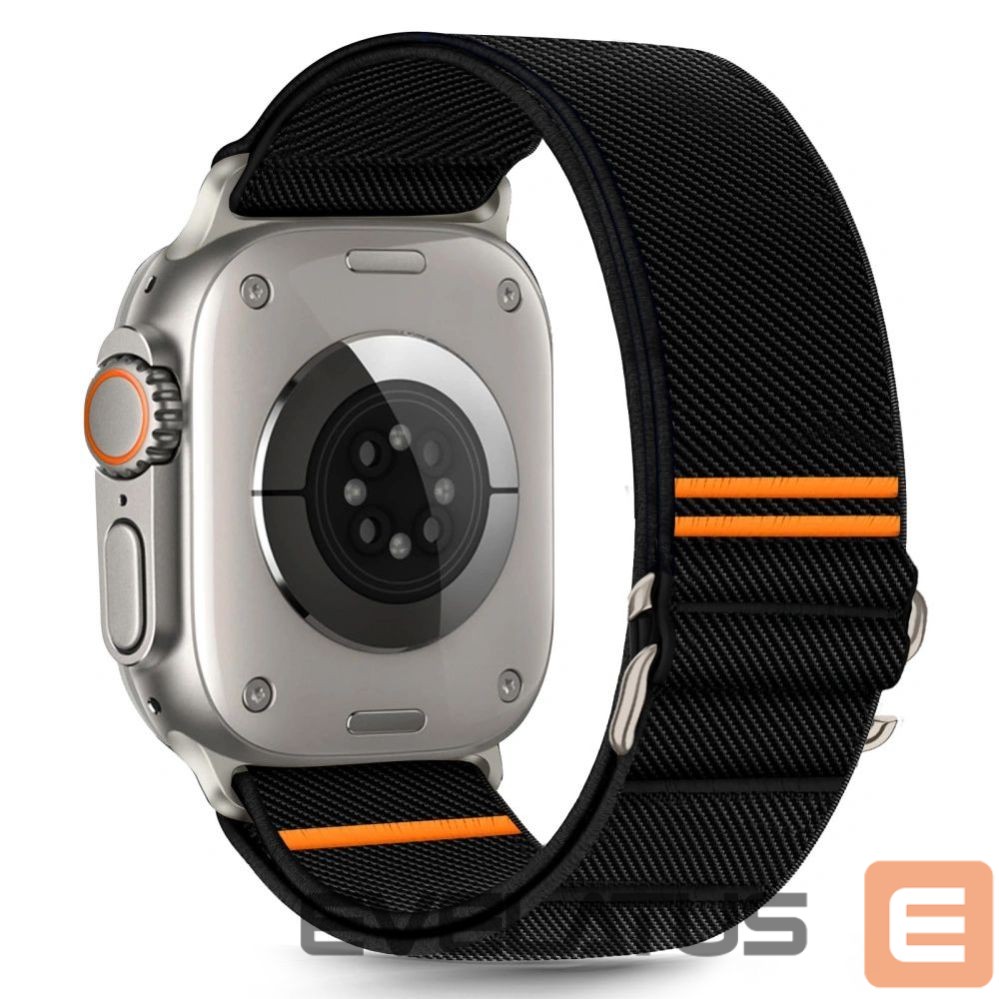 Kitos prekės Tech-Protect Tech-Protect Nylon Slip Strap for Apple Watch 44 / 45 / 46 / 49 mm - Black