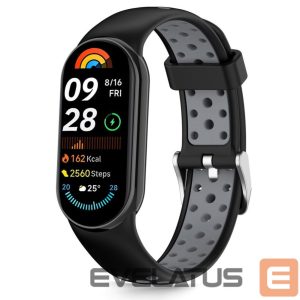 Kitos prekės Tech-Protect  Tech-Protect IconBand Air Strap for Xiaomi Smart Band 8 / 9 / 10 / NFC - Black and Gray 