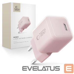 Kitos prekės Tech-Protect  Tech-Protect NCM25 USB-C PD 25W Wall Charger - Pink 