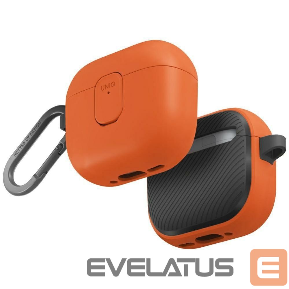 Kitos prekės UNIQ Uniq Clyde Lock Case for AirPods 4 - Orange