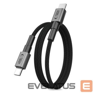 Kitos prekės Tech-Protect  Tech-Protect Ultraboost DNA MagTwist USB-C PD Cable 100W / 5A 100 cm - Gray 