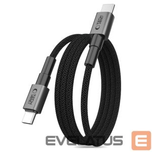 Kitos prekės Tech-Protect  Tech-Protect Ultraboost DNA MagTwist USB-C PD Cable 100W / 5A 200 cm - Gray 