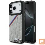 Kitos prekės BMW  BMW M Tricolor Metal Logo MagSafe Case for iPhone 17 Pro - Gray 