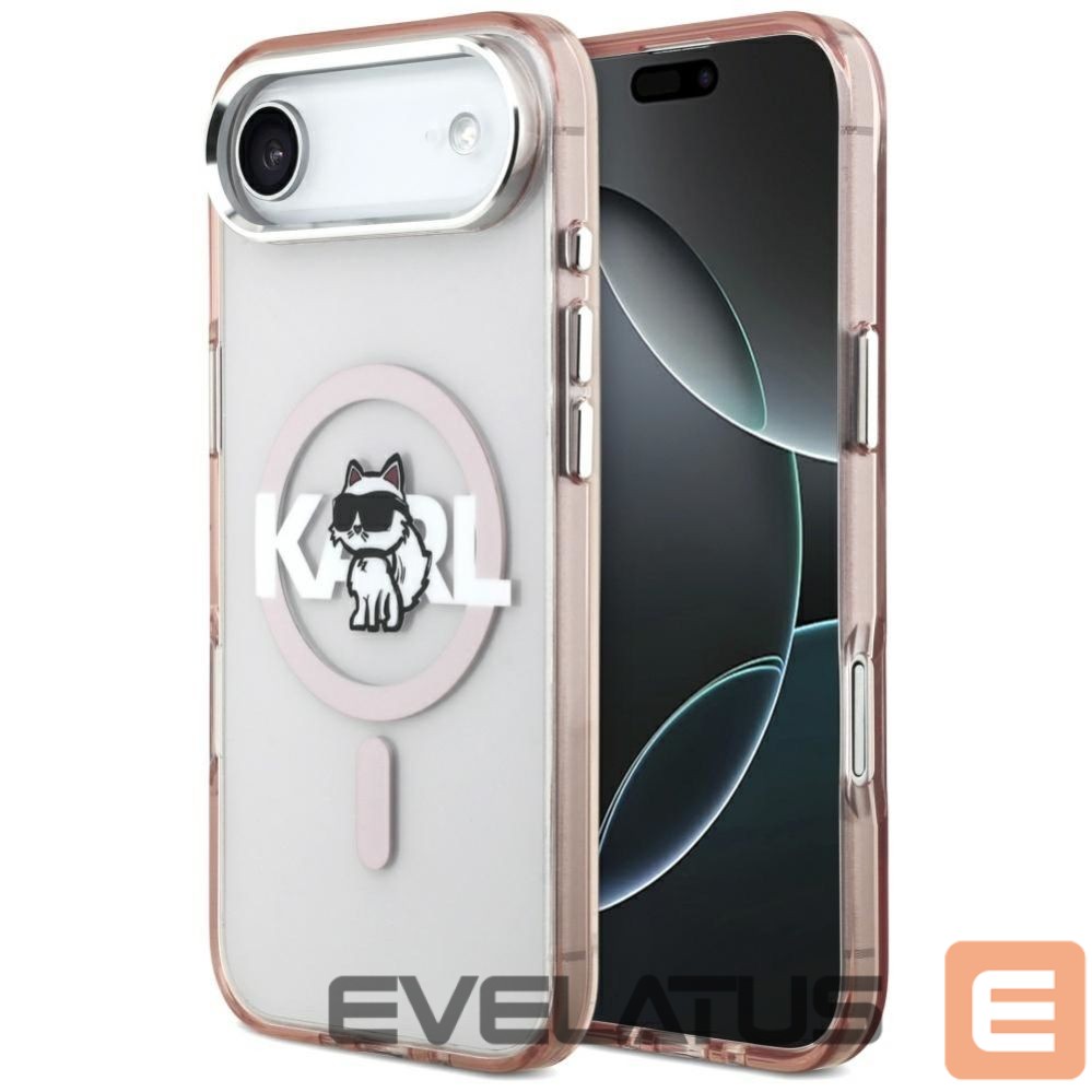 Kitos prekės Karl Lagerfeld Karl Lagerfeld IML Choupette Sketch Logo MagSafe Case for iPhone 17 Air - Pink