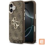 Kitos prekės Guess  Guess 4G Big 4G Classic Logo Case for iPhone 17 - Brown and Gold 