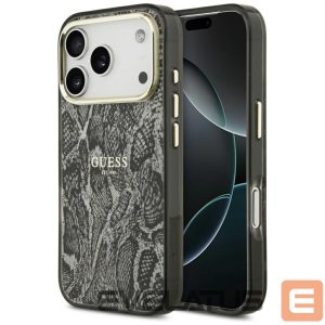 Kitos prekės Guess  Guess Python Pattern MagSafe Case for iPhone 17 Pro - Black 