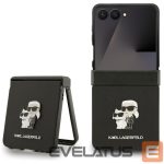Kitos prekės Karl Lagerfeld  Karl Lagerfeld Saffiano Karl&Choupette Pin Case for Samsung Galaxy Z Flip 7 - Black 