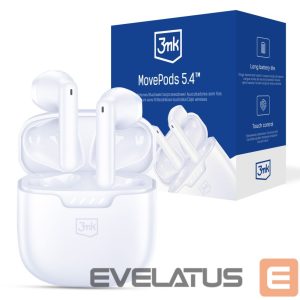 Kitos prekės 3MK  3mk Movepods 5.4 Wireless Headphones - White 
