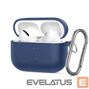 Kitos prekės Tech-Protect  Tech-Protect Silicone Hook Case for AirPods Pro - Navy Blue 