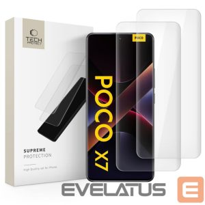 Kitos prekės Tech-Protect  Tech-Protect Supreme Protection Tempered Glass for Xiaomi Redmi Note 14 PRO / 14 PRO+ 5G / Poco X7 5G - Transparent 