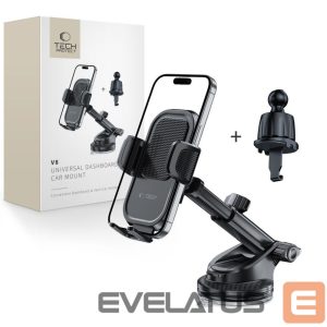 Kitos prekės Tech-Protect  Tech-Protect V8 Car Holder for Dashboard, Windshield or Air Vent Mount - Black 