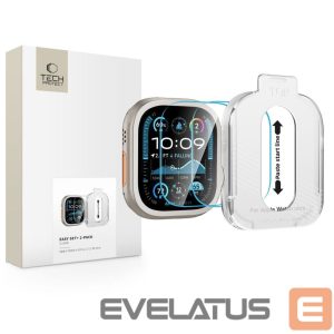 Kitos prekės Tech-Protect  Tech-Protect Easy Set+ Tempered Glass 2-pack for Apple Watch Ultra 1/2 49mm - Clear 