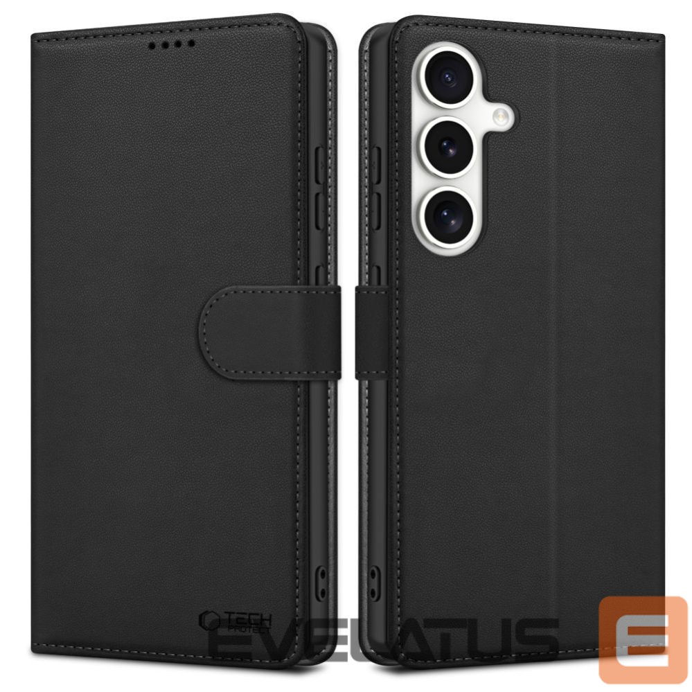 Kitos prekės Tech-Protect Tech-Protect Wallet Case for Samsung Galaxy S25 - Black