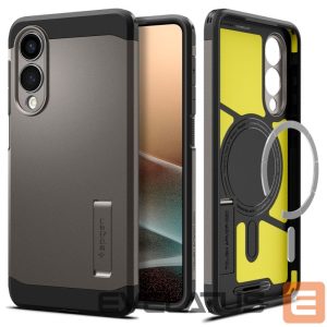 Kitos prekės Spigen  Spigen Tough Armor MagSafe Case for Samsung Galaxy S25 Edge - Gray/Black 