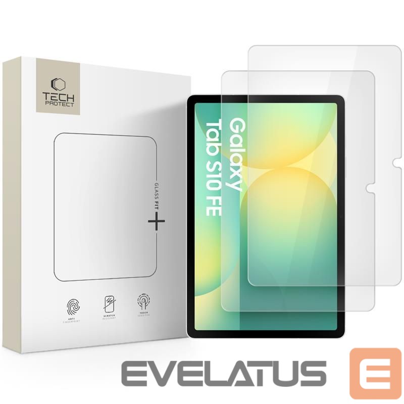 Kitos prekės Tech-Protect Tech-Protect Glass Fit+ 2-pack tempered glass for Samsung Galaxy Tab S7 / S8 / S9 11.0 / S9 FE / S10 FE 10.9 - transparent