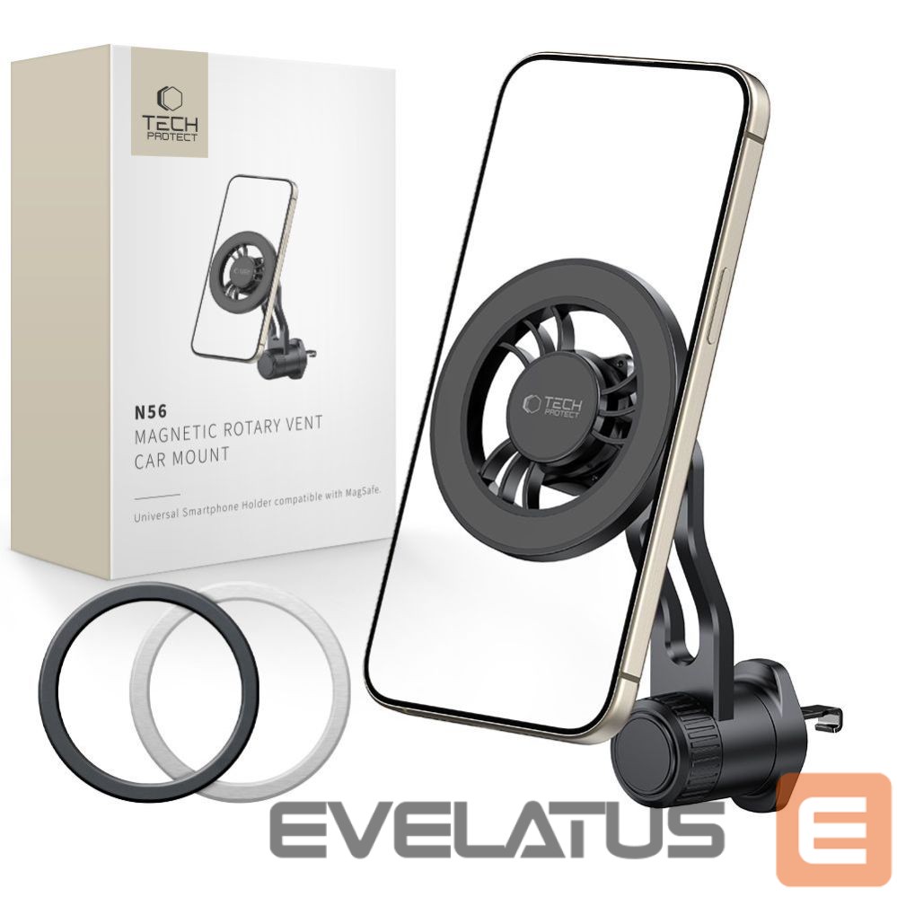 Kitos prekės Tech-Protect Tech-Protect N56 MagSafe Car Air Vent Mount - Black