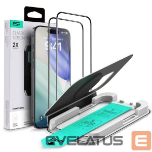 Kitos prekės ESR  ESR UltraFit Tempered Glass 2-pack for iPhone 16 Pro / 17 - transparent 