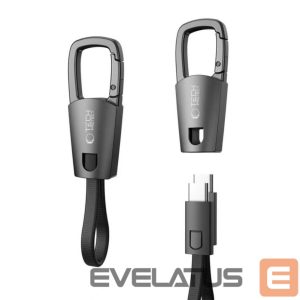 Kitos prekės Tech-Protect  Tech-Protect Ultraboost DNA Cable with Keychain USB-C PD 60W / 3A - Gray 
