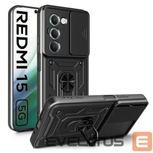 Kitos prekės Tech-Protect  Tech-Protect CamShield Pro Case for Xiaomi Redmi 15 4G / 5G - Black 