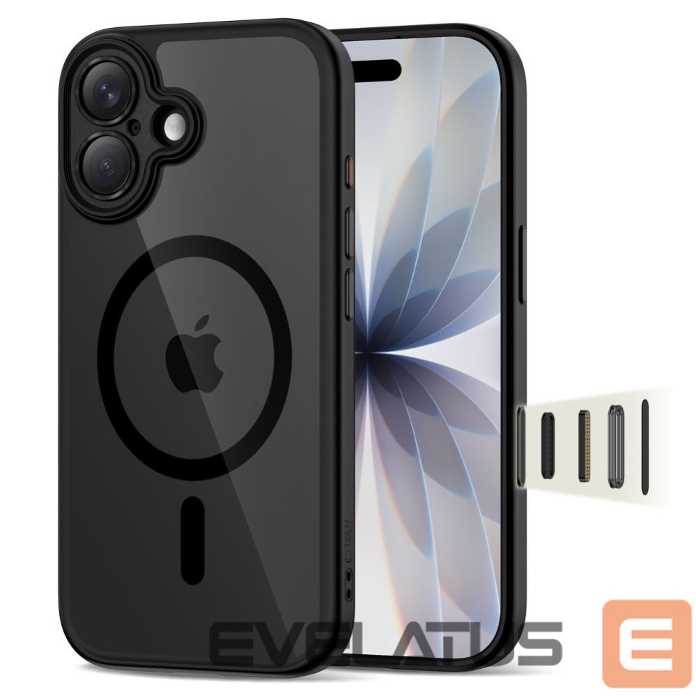 Kitos prekės Tech-Protect Tech-Protect Magpeak Magsafe CC Case for iPhone 17 - Clear Black