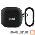 Kitos prekės BMW  BMW BMA4CMPUCA AirPods 4 cover black/black PU Carbon M Collection 