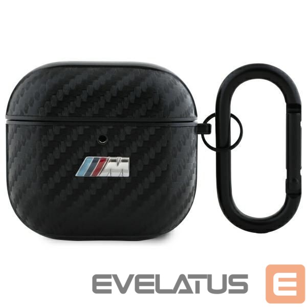 Kitos prekės BMW BMW BMA4CMPUCA AirPods 4 cover black/black PU Carbon M Collection
