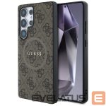 Kitos prekės Guess  Guess Leather 4G Colored Ring Classic Logo MagSafe Case Samsung Galaxy S25 Ultra brown 