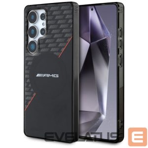 Kitos prekės Mercedes-Benz  AMG Double Layer Rhombs MagSafe Case for Samsung Galaxy S25 Ultra - Black/Red 