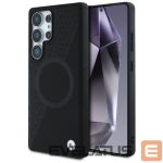 Kitos prekės BMW  BMW Leather Half Textured MagSafe Case for Samsung Galaxy S25 Ultra - Black 
