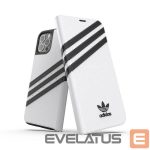 Kitos prekės Adidas  Adidas OR Booklet Case PU for iPhone 12 / 12 Pro 6.1" - white and black 