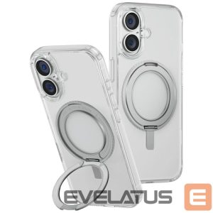 Kitos prekės UNIQ  Uniq Swivix 360 Rotating Kickstand Case for iPhone 16 - Transparent 