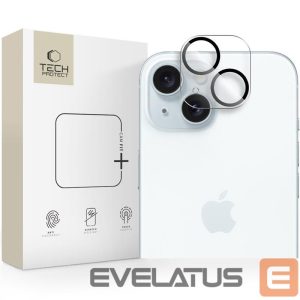 Kitos prekės Tech-Protect  Tech-Protect Cam Fit+ Camera Cover for iPhone 14 / 14 Plus / 15 / 15 Plus - Clear 