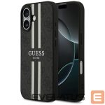 Kitos prekės Guess  Guess 4G Printed Stripes MagSafe case for iPhone 17 - black 