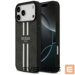 Kitos prekės Guess  Guess 4G Printed Stripes MagSafe case for iPhone 17 Pro Max - black 