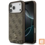 Kitos prekės Guess  Guess 4G Small Classic Logo MagSafe Case for iPhone 17 Pro Max - Brown 