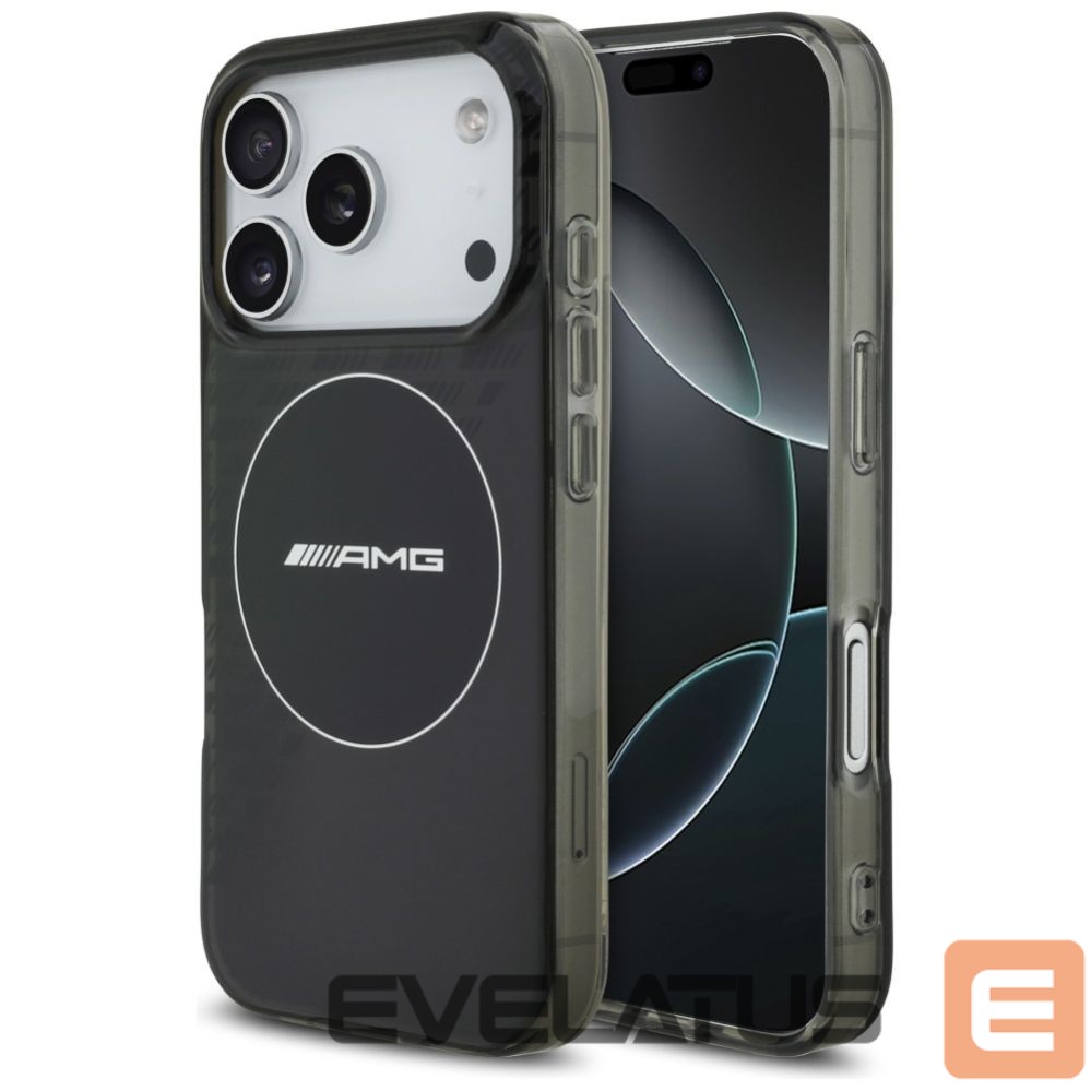 Kitos prekės Mercedes-Benz AMG Double Layer Transparent Smocked MagSafe Case for iPhone 17 Pro - Black