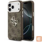 Kitos prekės Guess  Guess 4G Big 4G Classic Logo Case for iPhone 17 Pro Max Brown - Silver 