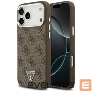 Kitos prekės Guess  Guess 4G Triangle Logo MagSafe case for iPhone 17 Pro Max - brown 