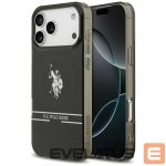 Kitos prekės U.S. Polo PU  US Polo DH and Bottom Stripe Logo MagSafe Case for iPhone 17 Pro Max - Black 