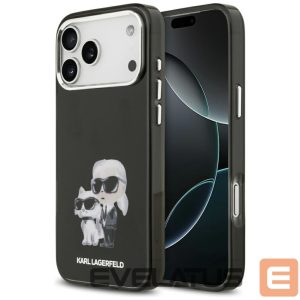 Kitos prekės Karl Lagerfeld  Karl Lagerfeld IML Aquarelle Karl & Choupette & Logo MagSafe Case for iPhone 17 Pro - Black 