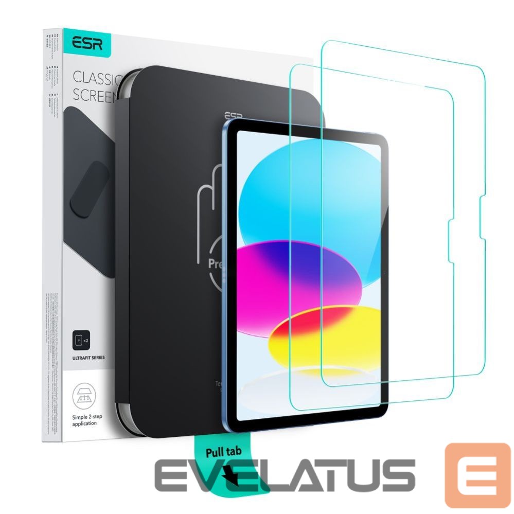 Kitos prekės ESR ESR UltraFit Tempered Glass 2-pack for iPad 10.9" 2022 (10th gen.) / 11" 2025 (11th gen.)